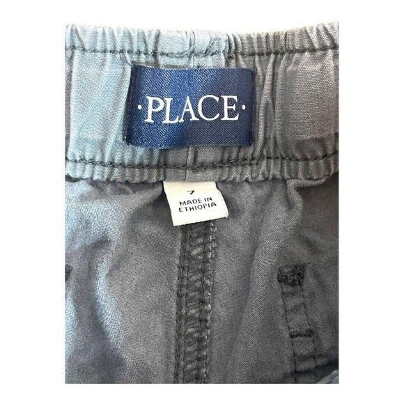 Children's Place Gray Drawstring Boys Size 7‎ Shorts Adjustable Waist - Picture 3 of 4